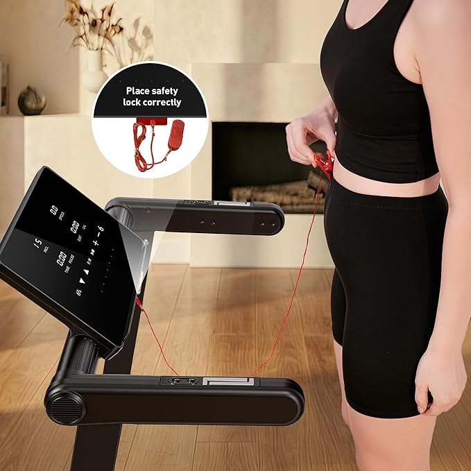 JAGJOG Treadmill for Home with Auto Incline, 3.5-4.5 HP Foldable Treadmill, 12 HIIT Programs,15"-18" Wide LED Touchscreen, Smart App & Heart Rate, 300-400LBS Capacity, Fully Assembly