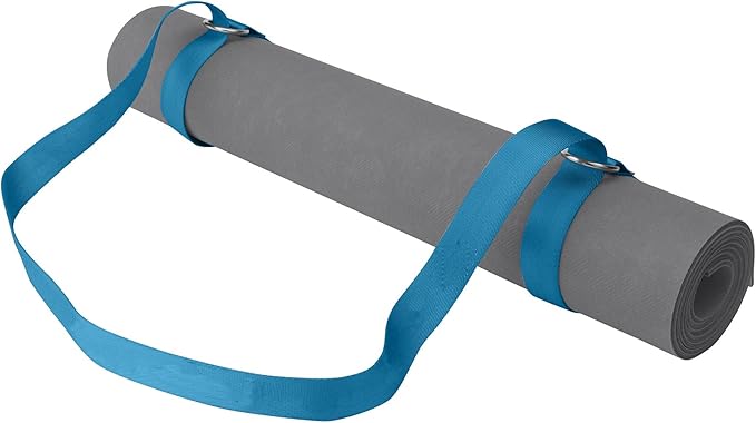 Gaiam Easy-Cinch Yoga Mat Sling - Durable Carrying Strap for Yoga Mat with Metal D-Rings for Secure Fit (No Mat Included)