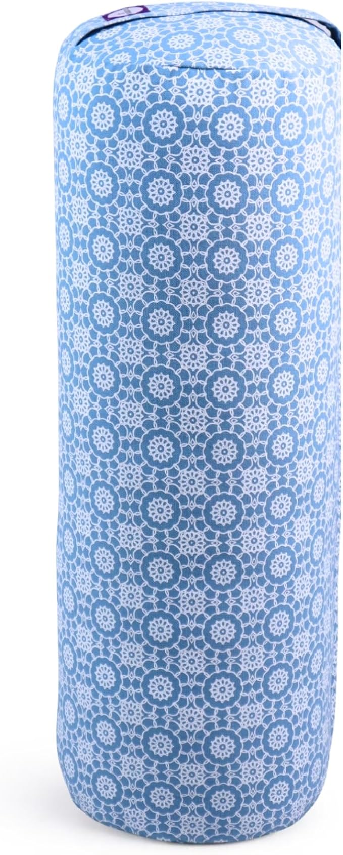 Yogikuti Iyengar Yoga Bolster for Restorative Yoga and Meditation – Lightweight Cotton Support Pillow with Handle for Easy Carry, Versatile for Pose Modification, Balance, Back Relief, and Relaxation