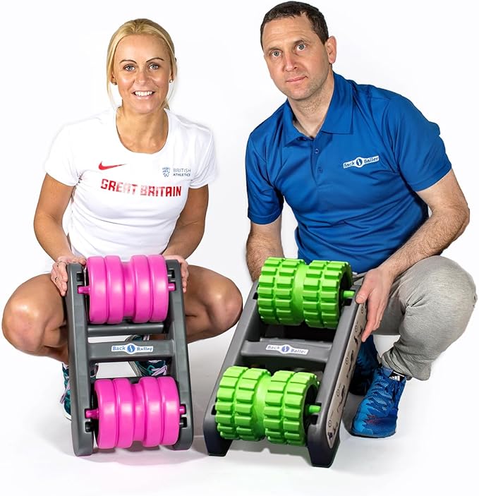 BackBaller Foam Roller (Ridged) - Muscle Roller for Deep Pain Relief. Ideal for Runner Cyclist Footballer Athlete