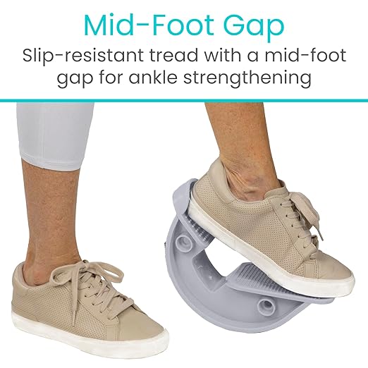 Vive Foot Rocker - Calf Stretcher for Achilles Tendinitis, Heel, Feet, Shin Splint, Plantar Fasciitis Pain Relief - Stretches Strained Leg Muscle - Ankle Wedge Stretch Improves Flexibility (Small)