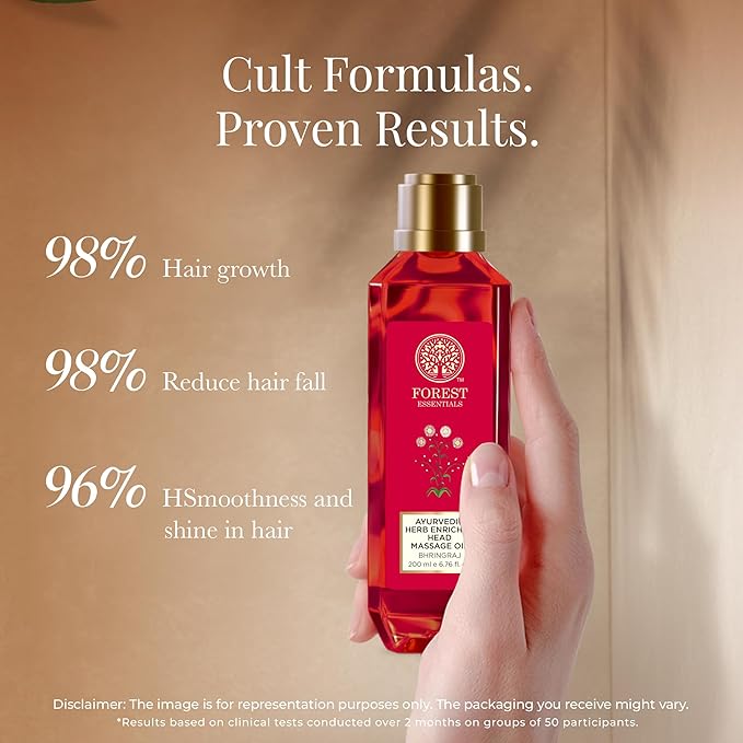 Forest Essentials Ayurvedic Herb Enriched Head Massage Oil - Bhring Raj 200ml Free Expedited Shipping!