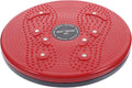 GLEAVI Rotating Waist Twisting Disc Small Red Board with Foot Massage for Home Fitness and Abdominal Exercise