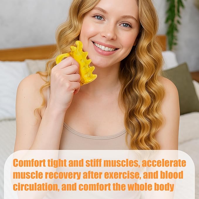 Fascia & Scalp Massage Tool Set, Portable Myofascial Release Massager for Muscle Knots Cellulite Head Massager for Hair Growth (Coffee)