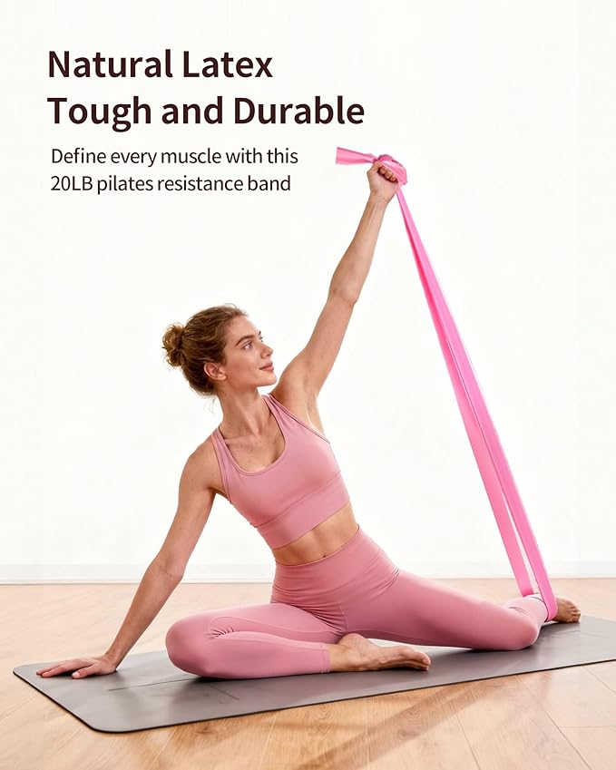 Home Pilates Kit for Women, Essentials Pilates Equipment Set with 14‘’ Pilates Ring and Mini Ball, 5 Resistance Bands & Accessories, Tutorial Charts, Pilates Ring Set for Beginners Workout at Home