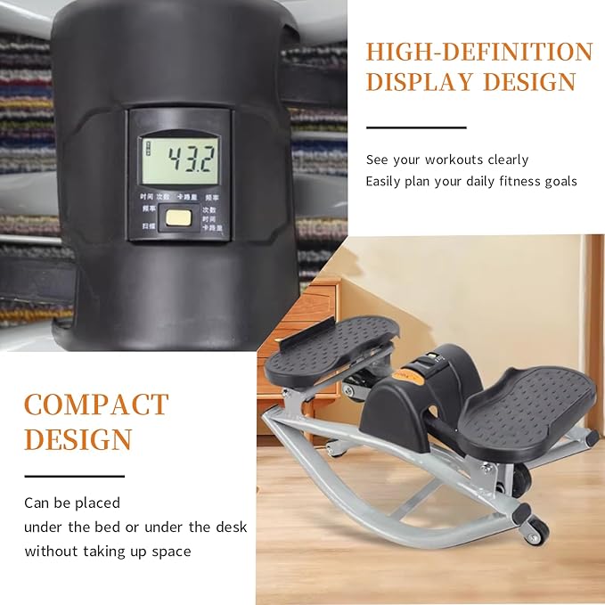 Stepper Rock Stepper Steppers for Exercise at Home Stepper Machine Side-to-Side Rock Stepper with Non-Slip Mat & Digital Display Top Choice for Home Workouts