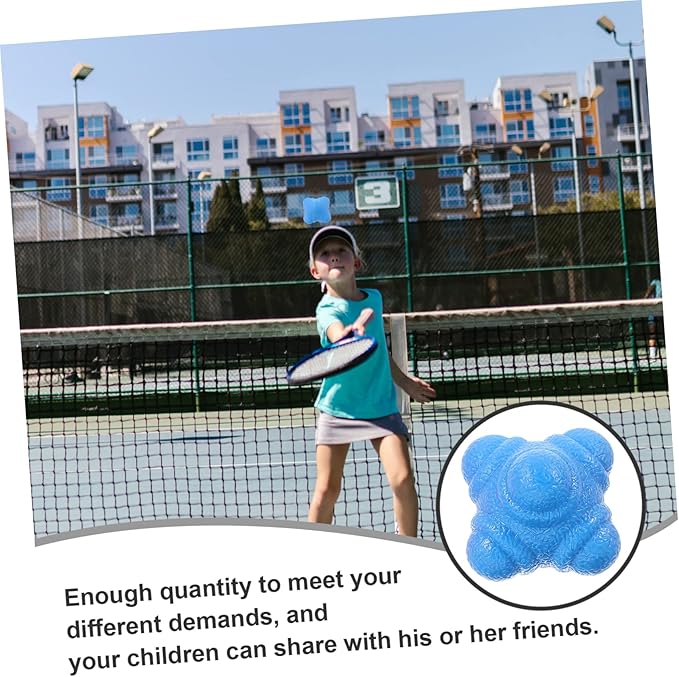 BESTonZON 6pcs Reaction Balls for Fitness Hexagonal Training Balls TPR Material for Home Gym