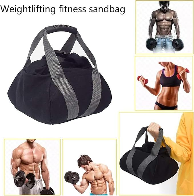 Workout Sandbags - 0-35 Lbs Training Equipment - Adjustable Weight Sandbags for Working out with Handle,for Women Men Home Gym Fitness Training Weightlifting Yoga Sports