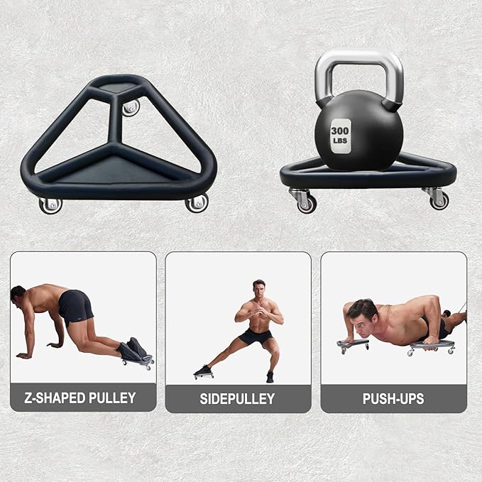 HOTWAVE Ab Roller Wheel for Core Workout – Extra-Wide Ab Exercise Equipment for Abs, Arms & Back – Stable & Quiet Fitness Roller for Home Gym Strength Training – Includes Knee Pad – For Men & Women