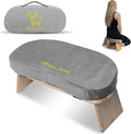 MONK & LLAMA Meditation Bench - Foldable, Ergonomic, Bamboo Kneeling Stool— Perfect Seiza Bench Meditation Stool Chair for Prayer & Travel - Deeper & Enjoyable Sessions