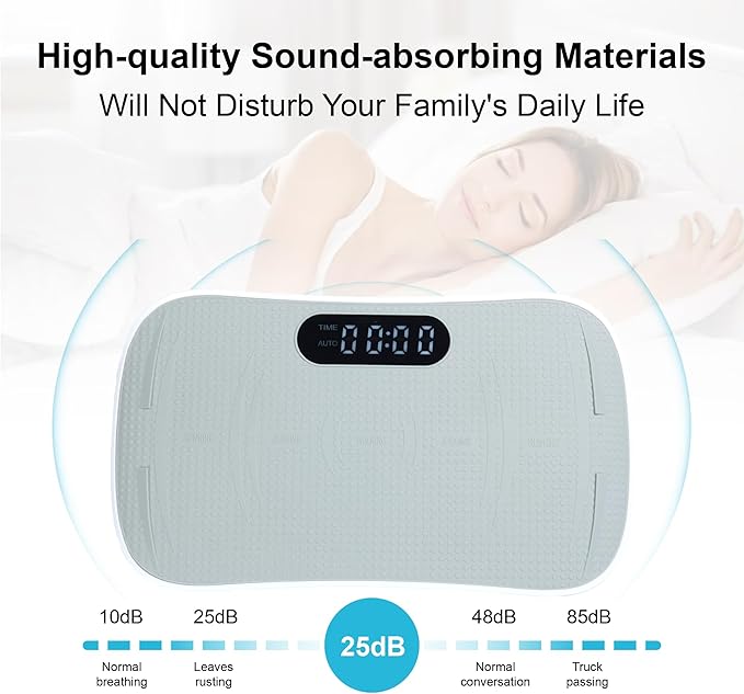 Silent Vibration Platform Crazy Fitness Massage 10-Frequency Weight Loss & Fat Burner Body Shaking Machine for Unisex