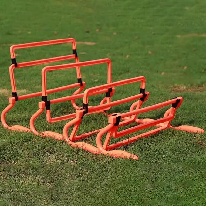 5Pcs Agility Training Hurdles Agility Speed Training Equipment Adjustable Height for Soccer Outdoor Sports Foot Exercise