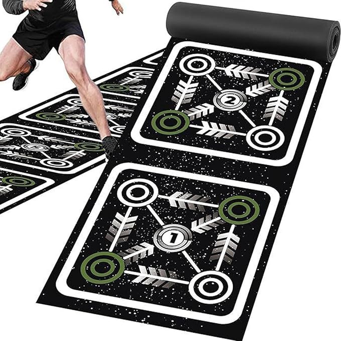 Speed Ladder Agility Ladder - Workout Laddersagility, Soccer Ladders Non-Slip Home Gym Footwork Drills Workout Equipment for Quickness, Endurance, Speed, and Coordination