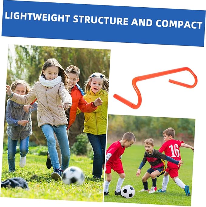 4pcs Agility Hurdles Portable Lightweight Training Equipment for Preschool PE Class Indoor Outdoor Sports Team Activities Material