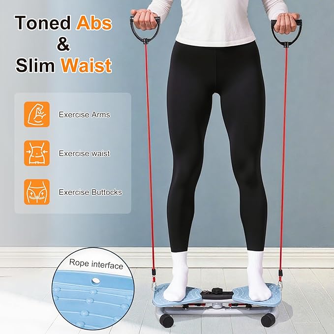 Noiseless Ab Twister Board，Waist twisting machine capable of bearing 300 pounds，Suitable for reducing abdominal fat, and family fitness equipment is suitable for men/women.