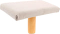 SUPVOX Bench Stool with Cushion Portable Prayer Stool Wooden Seat Beige Medium for Adults Over 150cm and Sitting Support
