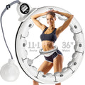 30/24/12 Knots, Upgraded Magnetic Lock Weighted Hula Hoop for Kids Adults Weight Loss, Infinity Hoop Plus Size, Home Indoor Outdoor, Fitness Exercise, Abdominal Toner