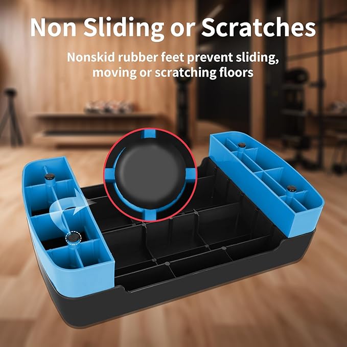 Exercise Workout Aerobic Step Platform Trainer, 18" Aerobic Stepper with 4"-6" Adjustable Height Risers