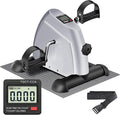 Mini Exercise Bike: Portable Under Desk Bike Pedal Exerciser Foot Cycle Arm & Leg Pedal Exerciser with LCD Screen Displays & Adjustable Resistance for Home/Office