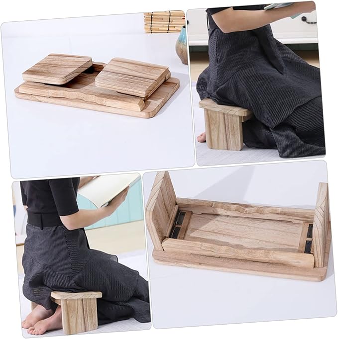 Wooden Meditation Stool Portable Foldable for Yoga Meditation Non-Slip m
