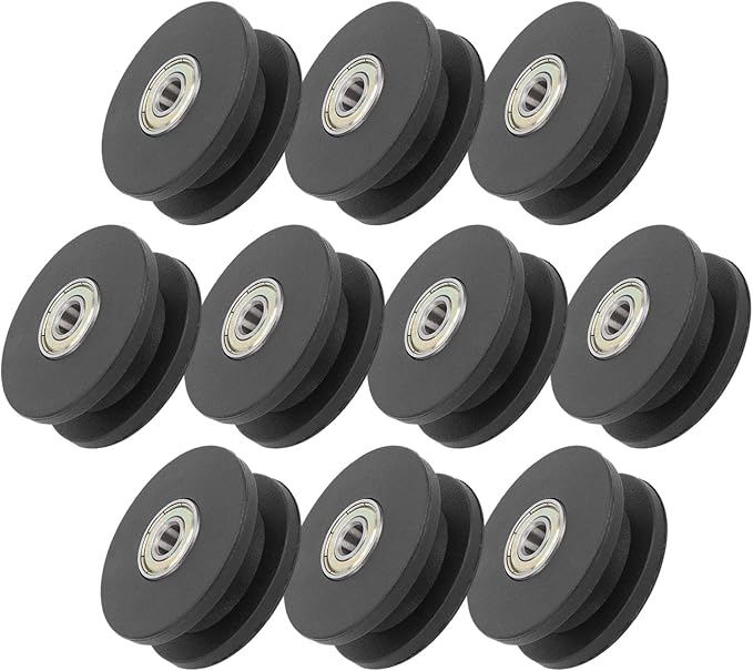 10pcs 50mm Nylon Bearing Pulley, Gym Pulley for Home Gym Attachments, Strength Training Accessory with Rotation, Nylon Material for Exercise Equipment