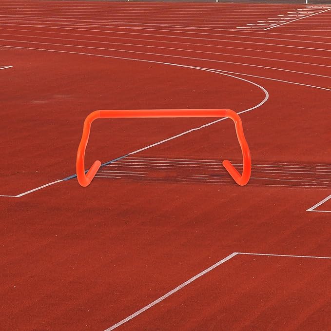 Lightweight Orange Training Hurdles with Stable Base Detachable Design for Outdoor Soccer Agility and Speed Drills Portable Equipment for Athletes