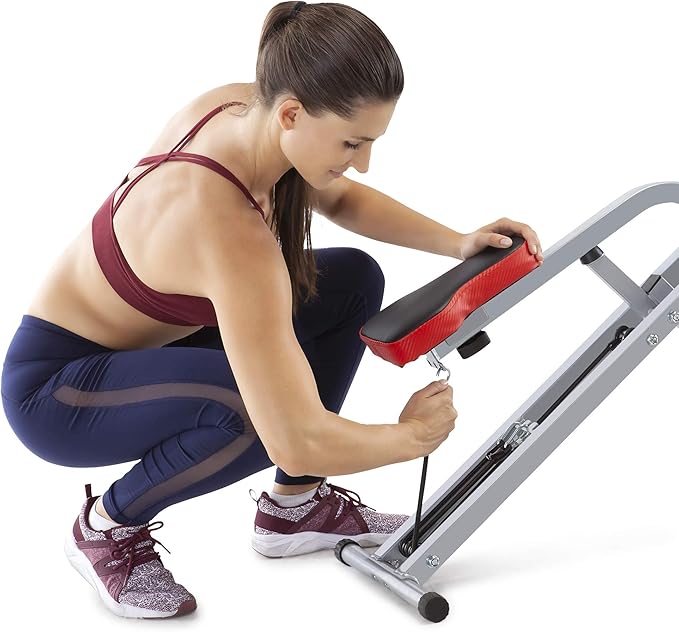 Marcy Squat Rider Machine for Glutes and Quads Workout XJ-6334, Silver & Black