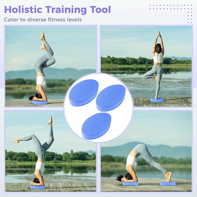 3PCS Foam Balance Pad, Cushion for Physical Therapy and Rehabilitation, Trainer Foam for Exercise, Workouts, Yoga, Pilates, Balance Training Pads