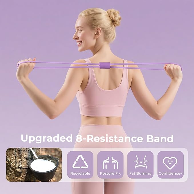 Targeted Training Pilates Kit,Upgraded Pilates Equipment for Women with 14'' Magic Circle, Figure 8 Bands, Pilates Ball & Bands to Firm Core, Thighs, Glutes & Arms at Home - Workout Guide Included