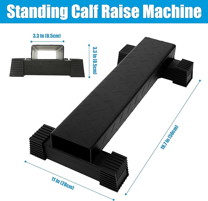EVERYMATE Squat Block Athletic Balance Trainer for Stretching, Fitness, and Physical Therapy, Improve Balance, Stability, and Athletic Performance, Home Gym and Personal Training Equipment