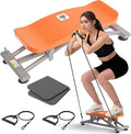Balancing Machine for Full Body Workout，Simulated Ski Full Body Cardio Workout Equipment，Sliding Ski Simulator with Resistance Bands，Portable Twist Balance Trainer Featuring LCD Display