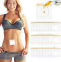 36Pcs Castor Oil Patches, Organic Cotton Castor Oil Patches for Belly Button, Massage Oils -White