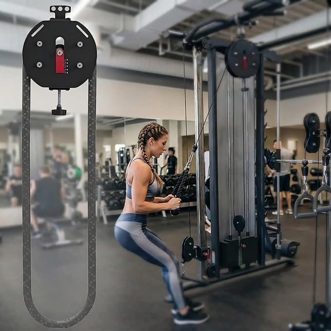 Adjustable Resistance Endless Rope Trainer Heavy Duty Nylon Rope Suspension Pulley Cable System Home Gym Equipment