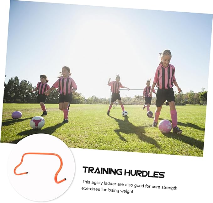 Mipcase 5Pcs Football Training Hurdles Agility Racks for Soccer Baseball and Track Practice Speed and Coordination with Durable Training Props