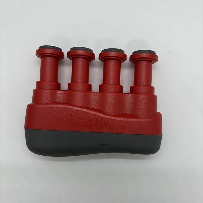 Guitar Finger Strengthener - Improve Your Finger Power, Flexibility, and Span for Playing String Instruments (Red)