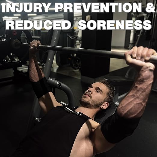 Elbow Wraps for Weightlifting (1 Pair) Adjustable Elbow Compression Straps & Joint Support Brace - Ideal for Bench Press, Powerlifting, and Gym Workouts.
