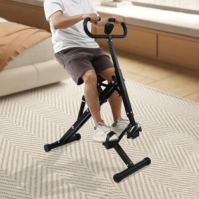 Adjustable Squat Machine Trainer Rowing Machine 264lbs for Ab Workout Glutes