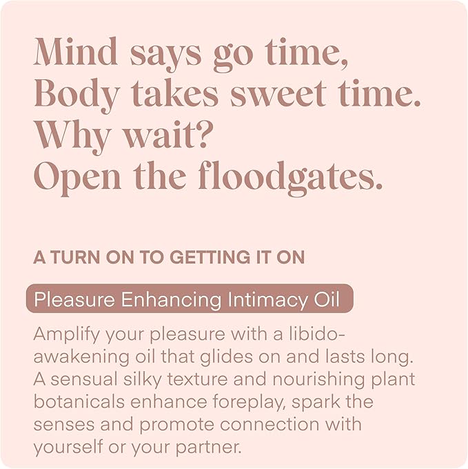 Playground Mood Maker Intimacy Oil, Organic Pleasure Enhancer with Ashwagandha, Reishi & Cordyceps, Pleasure Enhancing, Organic, Hydration, Travel Friendly Formula, 1 Fl. Oz.
