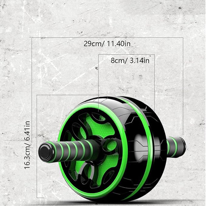 Alipis Abdominal Exercise Roller Wheel with Steel Tube Thickened Pvc, Silent Fitness Abdominal Wheel for Core Training, 1pcs Ab Roller for Home Workout and Strength Training