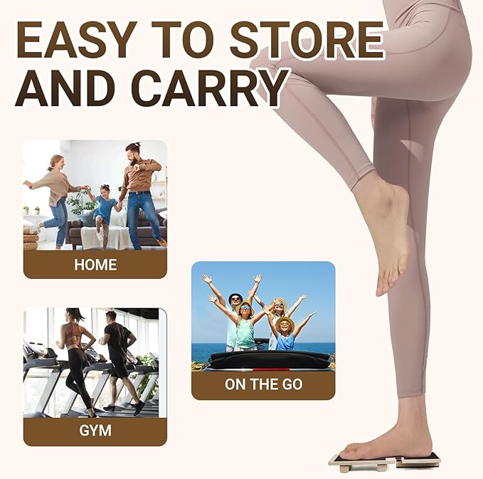 Ankle Balance Board Foot Strengthener - Single Leg Balance Board Foot Exerciser for Sprained Ankle,Posture Corrector, Physical Therapy for Plantar Fasciitis and Toe Stretcher Board for Gym Home