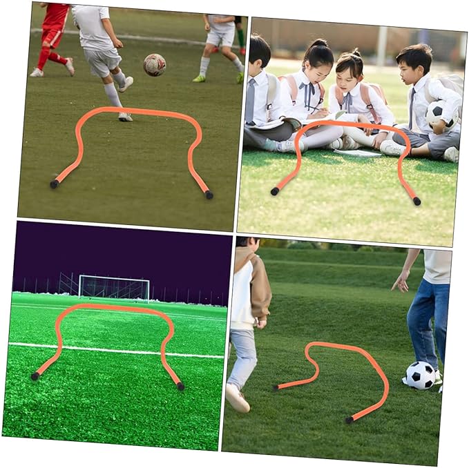 3pcs Agility Training Hurdles 15cm Plastic Soccer Speed Football Training Equipment for Youth Sports Agility and Track Practice