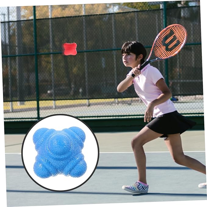 BESTonZON 6pcs Reaction Balls for Fitness Hexagonal Training Balls TPR Material for Home Gym