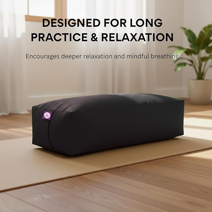 Rectangular Cotton Yoga Bolster, Yoga Pillow, Yoga Cushion, Yin yoga Bolster, Iyengar yoga bolster