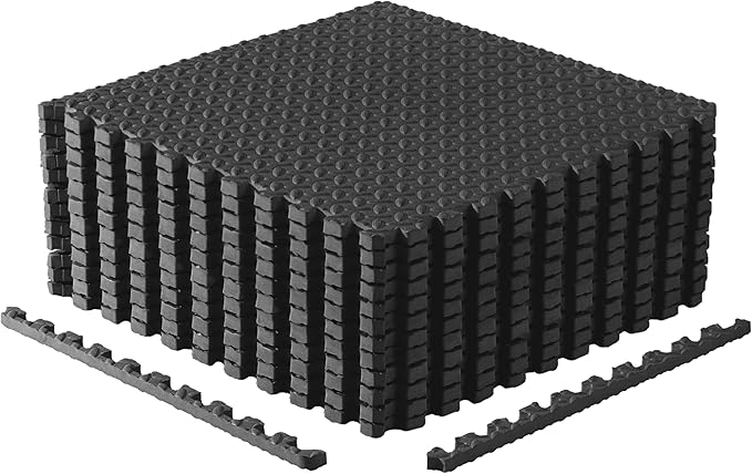 CAP Puzzle Exercise Mats | 3/4” Thick EVA Interlocking Foam Tiles for Home Gym Flooring | Multiple Options