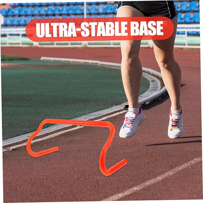 Agility Training Hurdles for Outdoor Football Flexibility Detachable Design Ultra-Stable Base Durable Orange Hurdles for Athletes Speed and Coordination