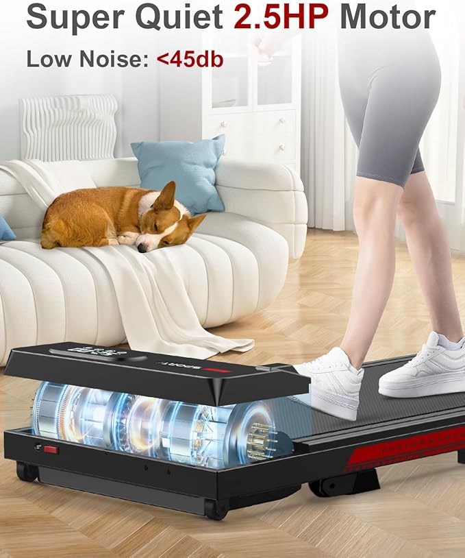Walking Pad Treadmill with Handle Bar,Walking Pad with Incline 8%,2.5HP Quiet Under Desk 320 lbs 2 in 1Treadmills for Home Office,Compact Foldable Walking Pad,Remote Control&LED Display