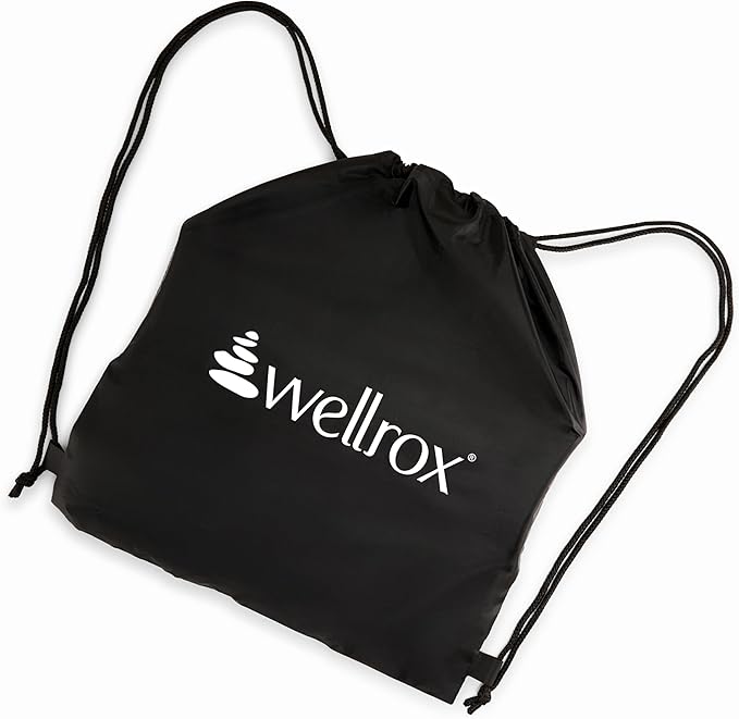 Wellrox Pilates Ring and Carrying Bag- Lightweight Magic Circle Yoga Ring- Core, Thigh and Arm Exerciser for Yoga, Pilates, Strength Training (15 inches)