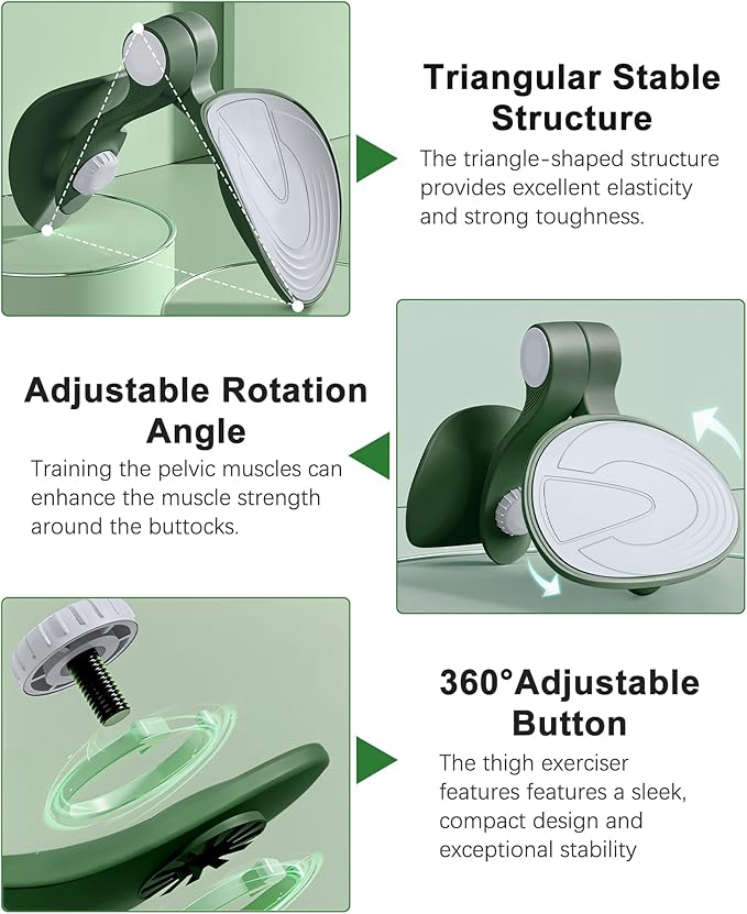 Kegel Exerciser, Pelvic Floor Muscle Exercise Devices for Women, Inner Thigh Exerciser Leg Workout Equipment Thigh Trainer for Male Hip Trimmer Inner Thigh Toner Workout