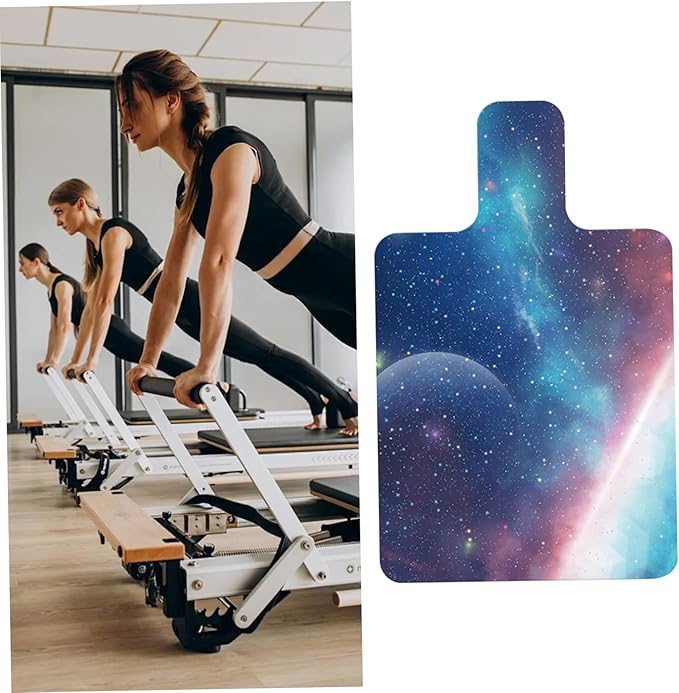 Pilates Mat 39''x24'' Non Slip Pilates Mat Sweat Absorbent Foldable and Portable Exercise Easy to Clean Accessories for Exercising Gym, Style 2, Thick