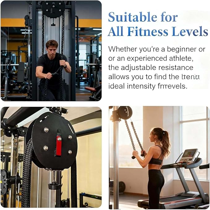 Closed-Loop Nylon Rope Trainer, Endless Rope Exercise System, For Reliable Resistance Training Up To 30 Kg (66 Lbs). With A 4-meter Rope Length, For Interval And Functional Training.